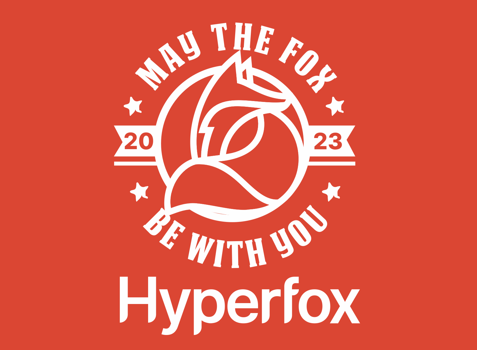 May the fox be with you: Hyperfox mascot illustration